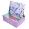 Lavender Floral Holographic Skincare Collapsible Gift Box Lavender Floral Holographic Skincare Collapsible Gift Box