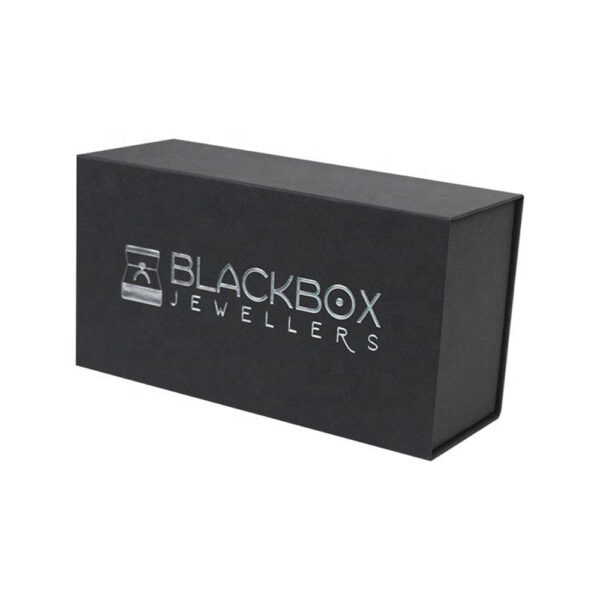 Matte Black Drawer-Style Collapsible Candle Gift Box