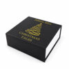 Matte Black Gold Christmas Tree Collapsible Gift Box