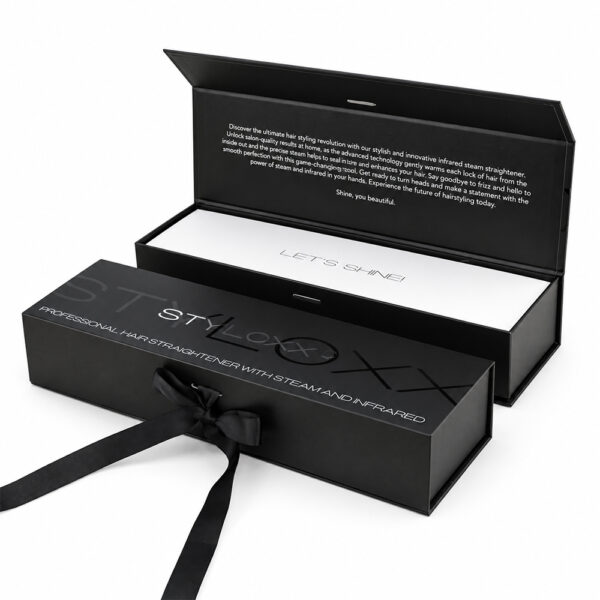 Matte Black Long-Format Collapsible Hair Tool Gift Box