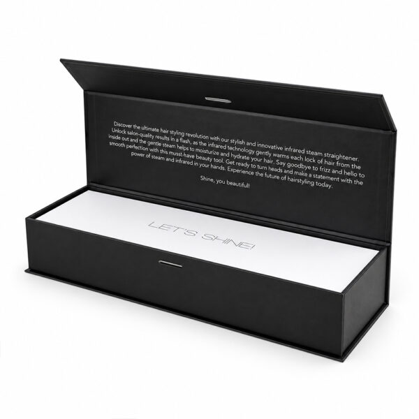 Matte Black Long-Format Collapsible Hair Tool Gift Box
