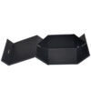 Matte Black Sheer Bow Apparel Collapsible Gift Box