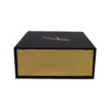 Matte Black and Gold Collapsible Gift Box with Satin Lining