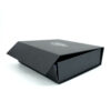 Matte Charcoal Black Personal Care Collapsible Gift Box with Glossy Logo