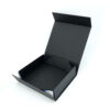 Matte Charcoal Black Personal Care Collapsible Gift Box with Glossy Logo