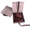 Mauve Collapsible Cosmetic Gift Box with Satin Interior