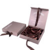Mauve Collapsible Cosmetic Gift Box with Satin Interior