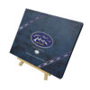 Midnight Blue Chocolate Collapsible Gift Box with Silver Logo