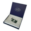 Midnight Blue Chocolate Collapsible Gift Box with Silver Logo