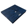 Midnight Blue Chocolate Collapsible Gift Box with Silver Logo