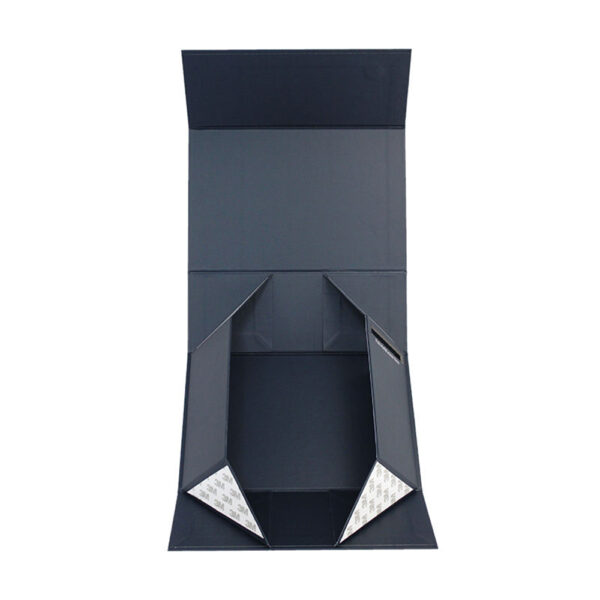 Midnight Navy Gold Logo Luxury Collapsible Gift Bo