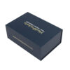 Midnight Navy Gold Logo Luxury Collapsible Gift Bo