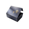 Midnight Navy Gold Ornament Collapsible Christmas Gift Box