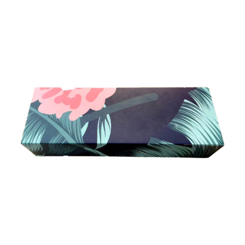 Midnight Navy Tropical Floral Tea Collapsible Gift Box Midnight Navy Tropical Floral Tea Collapsible Gift Box