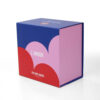Navy Blue Heart-Print Collapsible Candle Gift Box Navy Blue Heart-Print Collapsible Candle Gift Box