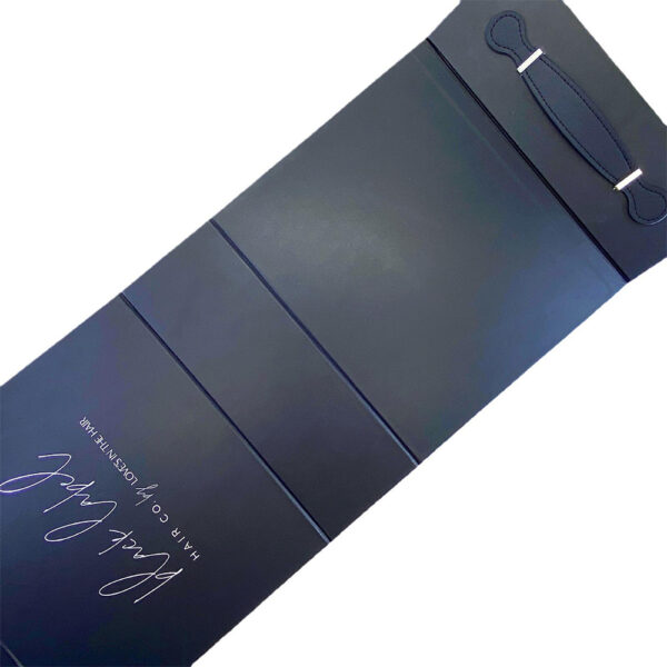 Navy Carry-Handle Collapsible Hair Extension Gift Box