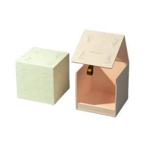 Pastel Floral Embossed Collapsible Candle Gift Box