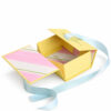 Pastel Yellow Ribbon-Tie Perfume Collapsible Gift Box