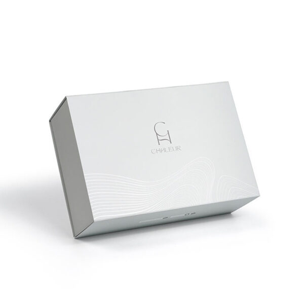 Pearl Gray Wave Pattern Perfume Collapsible Gift Box