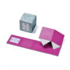 Pink and Aqua Floral Cube Collapsible Candle Gift Box