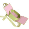 Pistachio Green Satin Ribbon Perfume Collapsible Gift Box