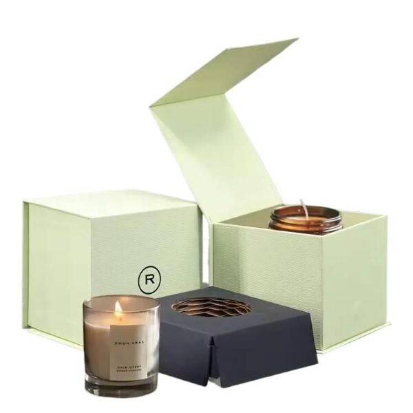 Pistachio Green Single-Jar Collapsible Candle Gift Box Pistachio Green Single-Jar Collapsible Candle Gift Box