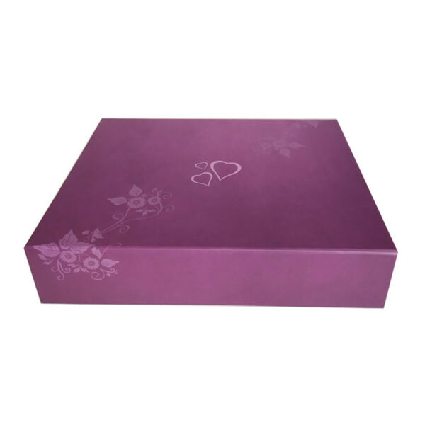 Plum Purple Collapsible Hair Extension Gift Box with Photo Lid Plum Purple Collapsible Hair Extension Gift Box with Photo Lid