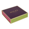 Plum Purple Gold Trim Collapsible Gourmet Pastry Gift Box