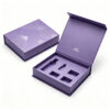 Purple Magnetic Perfume Collapsible Gift Box with Foam Insert