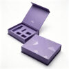 Purple Magnetic Perfume Collapsible Gift Box with Foam Insert