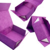 Purple Suede Collapsible Cosmetic Gift Box