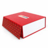 Red Geometric Collapsible Gourmet Food Gift Box for Macarons