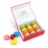 Red Geometric Collapsible Gourmet Food Gift Box for Macarons