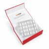 Red Geometric Collapsible Gourmet Food Gift Box for Macarons
