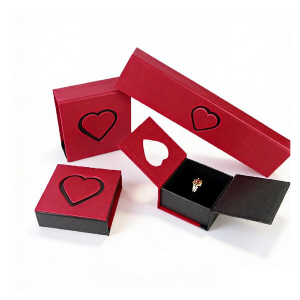 Romantic Red Heart Collapsible Jewelry Gift Box