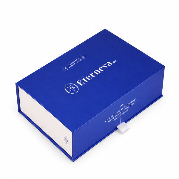 Royal Blue Branded Collapsible Corporate Gift Box