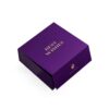 Royal Purple Gold Lettering Skincare Collapsible Gift Box