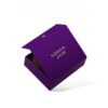 Royal Purple Gold Lettering Skincare Collapsible Gift Box