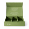 Sage Green Debossed Three-Compartment Collapsible Candle Gift Box (3) Sage Green Debossed Three-Compartment Collapsible Candle Gift Box