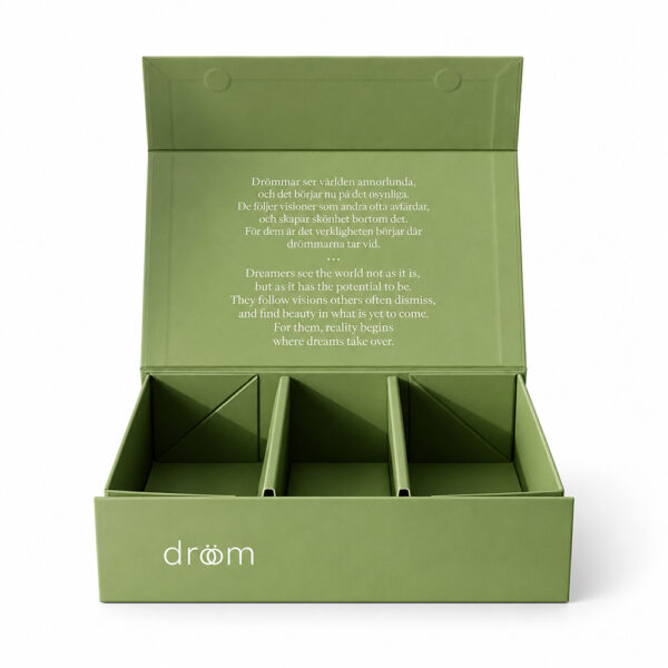 Sage Green Debossed Three-Compartment Collapsible Candle Gift Box (3) Sage Green Debossed Three-Compartment Collapsible Candle Gift Box