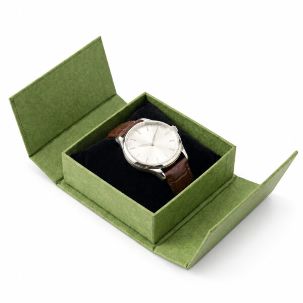 Sage Green Double-Flap Collapsible Watch Gift Box