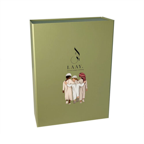Sage Green Illustrated Apparel Collapsible Gift Box