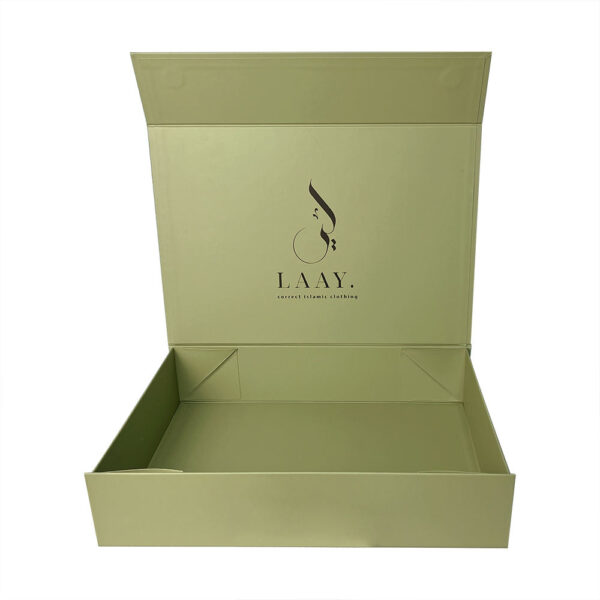 Sage Green Illustrated Apparel Collapsible Gift Box