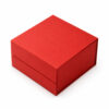 Scarlet Red Collapsible Gift Box with Fold-Flat Design