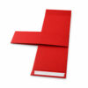Scarlet Red Collapsible Gift Box with Fold-Flat Design