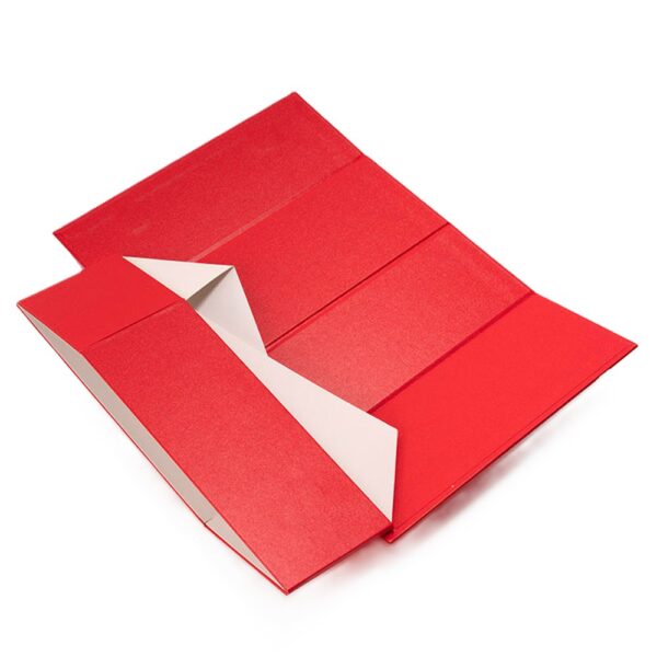 Scarlet Red Gold Logo Collapsible Candle Gift Box