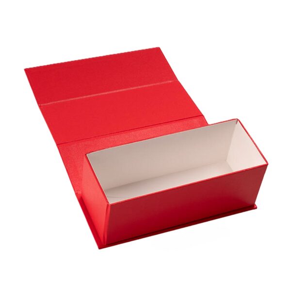 Scarlet Red Gold Logo Collapsible Candle Gift Box
