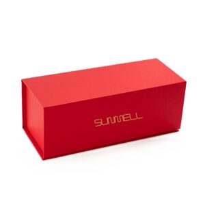 Scarlet Red Gold Logo Collapsible Candle Gift Box