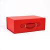 Scarlet Red Strap Handle Skincare Collapsible Gift Box