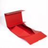 Scarlet Red Strap Handle Skincare Collapsible Gift Box